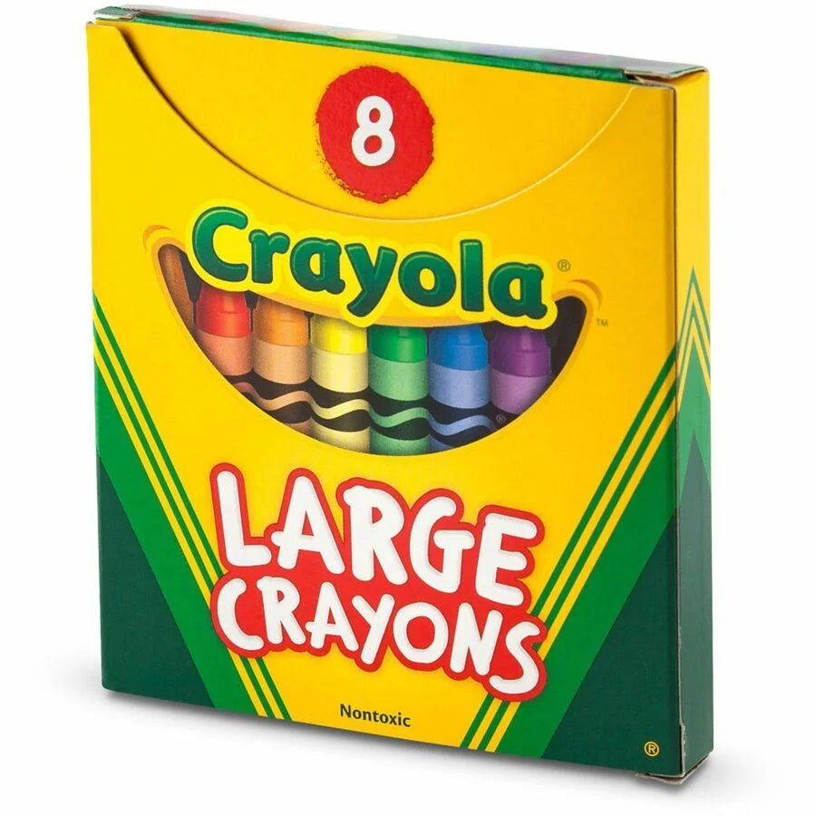 Crayola Large Crayons: Assorted Colors - 8 Crayons Set