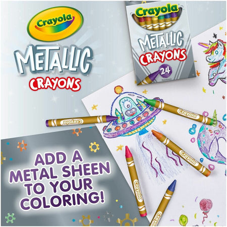 Crayola Metallic Crayons - Alternate-Image2