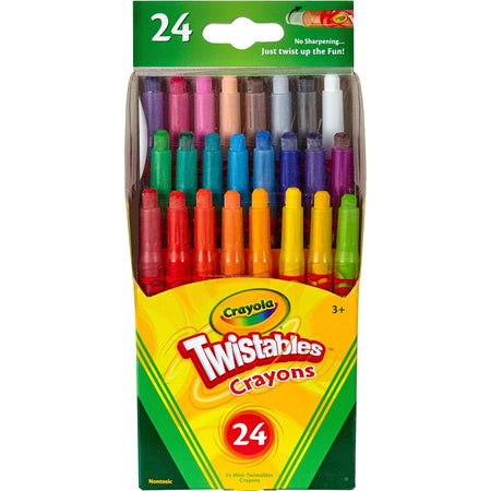 Crayola Mini Twistables Crayons, 24 Count - Front