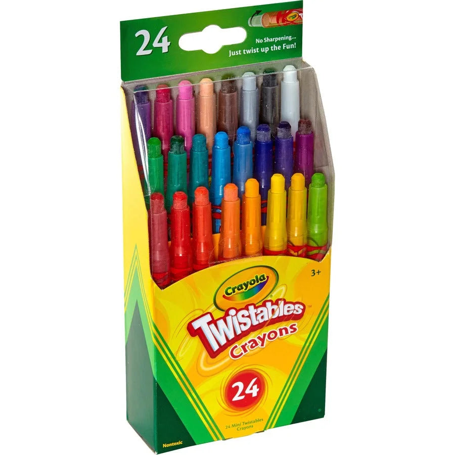 Crayola Mini Twistables Crayons: 24 Count Set for Kids - Crayons
