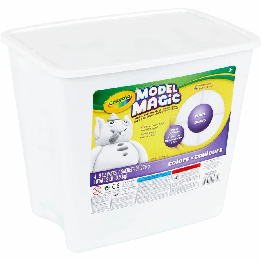 Crayola Model Magic Clay Craft Kit - White - 4 Boxes - Modeling