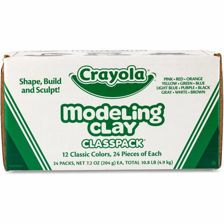 Crayola Modeling Clay Classpack: 12 Colors for Building Shapes & Art