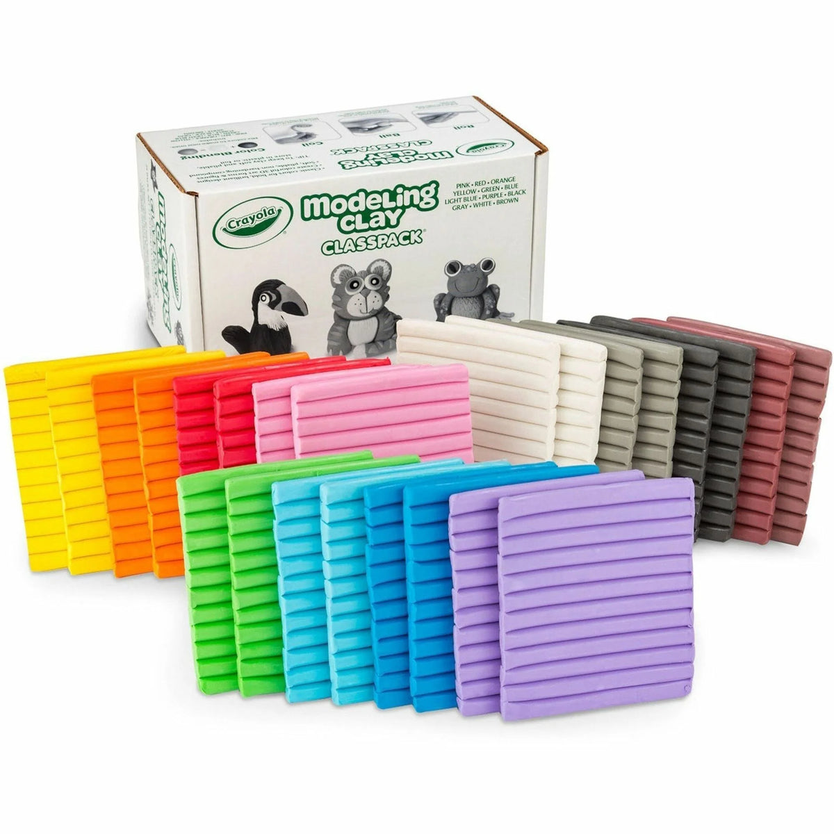 Crayola Modeling Clay Classpack: 12 Colors for Building Shapes & Art