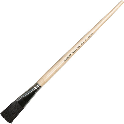 Crayola No. 178 Nylon Easel Brush - 1’’ Wood Handle - 4 Pack - Paint Accessories