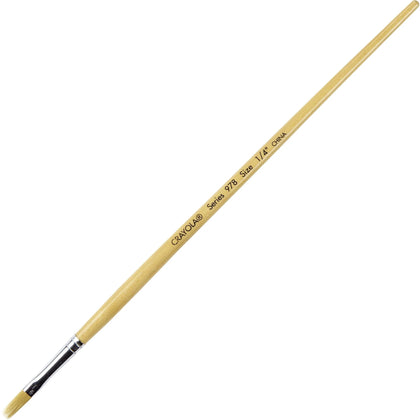 Crayola No. 978 Nylon Easel Brush - Durable Wood Handle - Pack of 12 - Paint Accessories