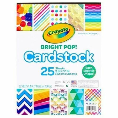 Crayola Pastel Cardstock: Patterns for Greeting Cards & Decor - 25 Pack - Specialty Paper