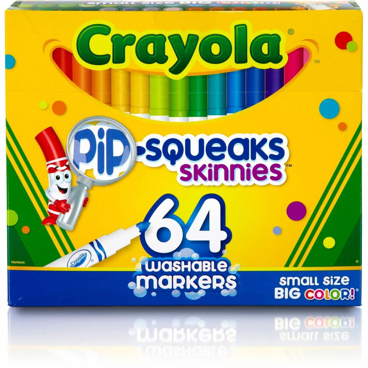 Crayola Pip-Squeaks Washable Markers - 64 Conical Point Set - Art