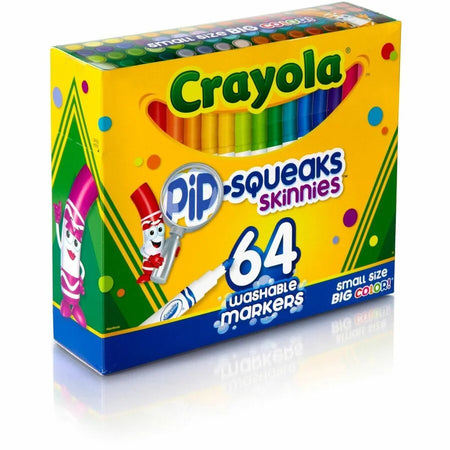 Crayola Pip-Squeaks Washable Markers - 64 Conical Point Set - Art