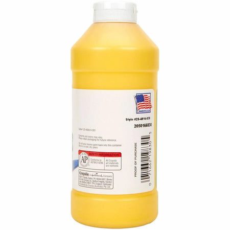 Crayola Portfolio Series Acrylic Paint: Brilliant Yellow - 16 fl oz - Paint