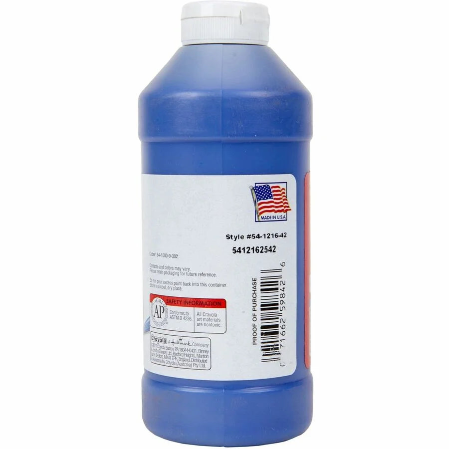 Crayola Premier Tempera Paint: Blue 16 oz - 1 Each - Paint