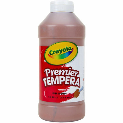 Crayola Premier Tempera Paint: Brown 16 oz - 1 Each - Paint
