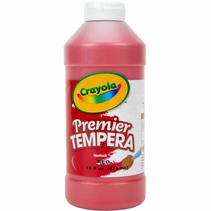 Crayola Premier Tempera Paint: Red 16 oz - Vibrant Color for Art Projects - Paint