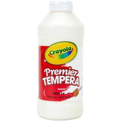 Crayola Premier Tempera Paint: White 16 oz - 1 Each - Paint