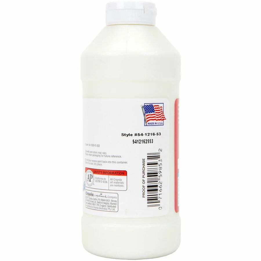 Crayola Premier Tempera Paint: White 16 oz - 1 Each - Paint