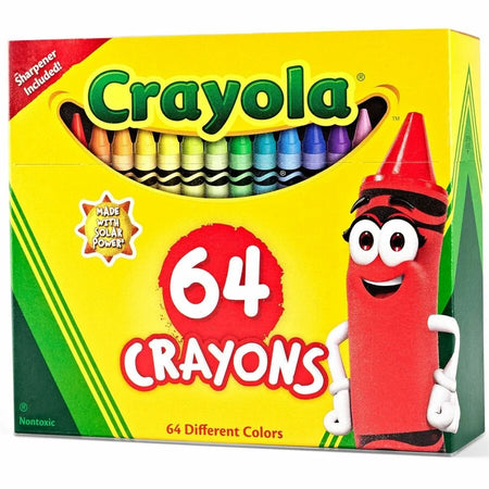 Crayola Regular Size Crayon Sets - 64 Assorted Colors - Crayons