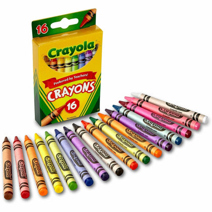 Crayola Regular Size Crayon Sets: Assorted Colors - 16 Crayons