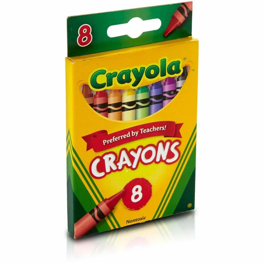 Crayola Regular Size Crayon Sets: Assorted Colors - 8/Box - Crayons