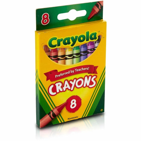 Crayola Regular Size Crayon Sets: Assorted Colors - 8/Box - Crayons