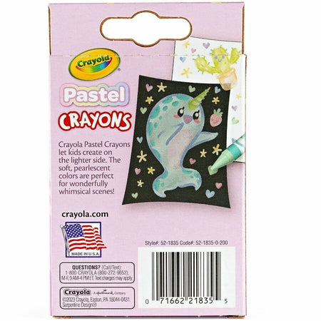 Crayola Regular Size Pastel Crayon Set - 24 Colors - Crayons