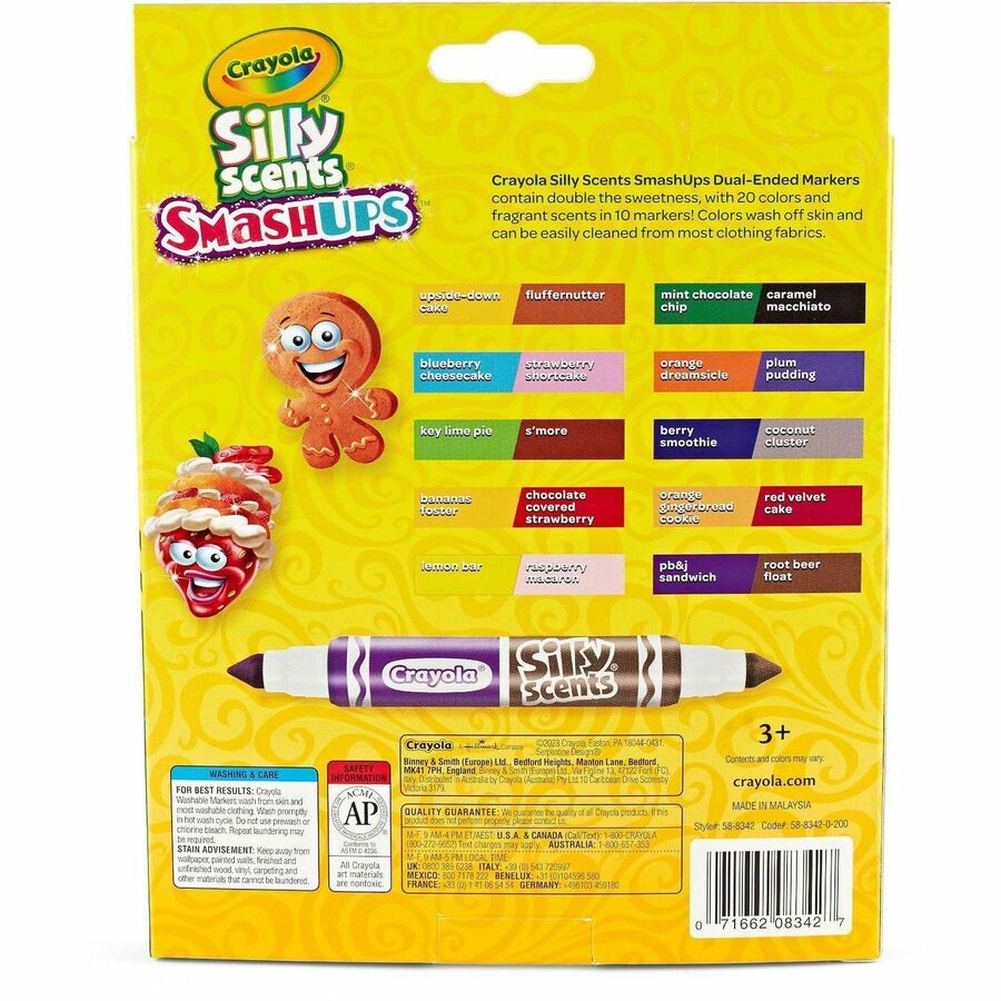 Crayola Silly Scents Dual-Ended Markers - Rear