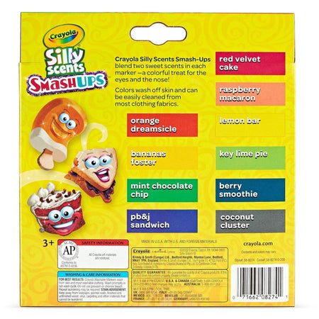 Crayola Silly Scents Slim Scented Washable Markers - Rear