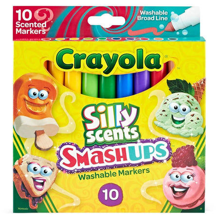 Crayola Silly Scents Slim Washable Markers - Broad Point - 10 Pack - Art