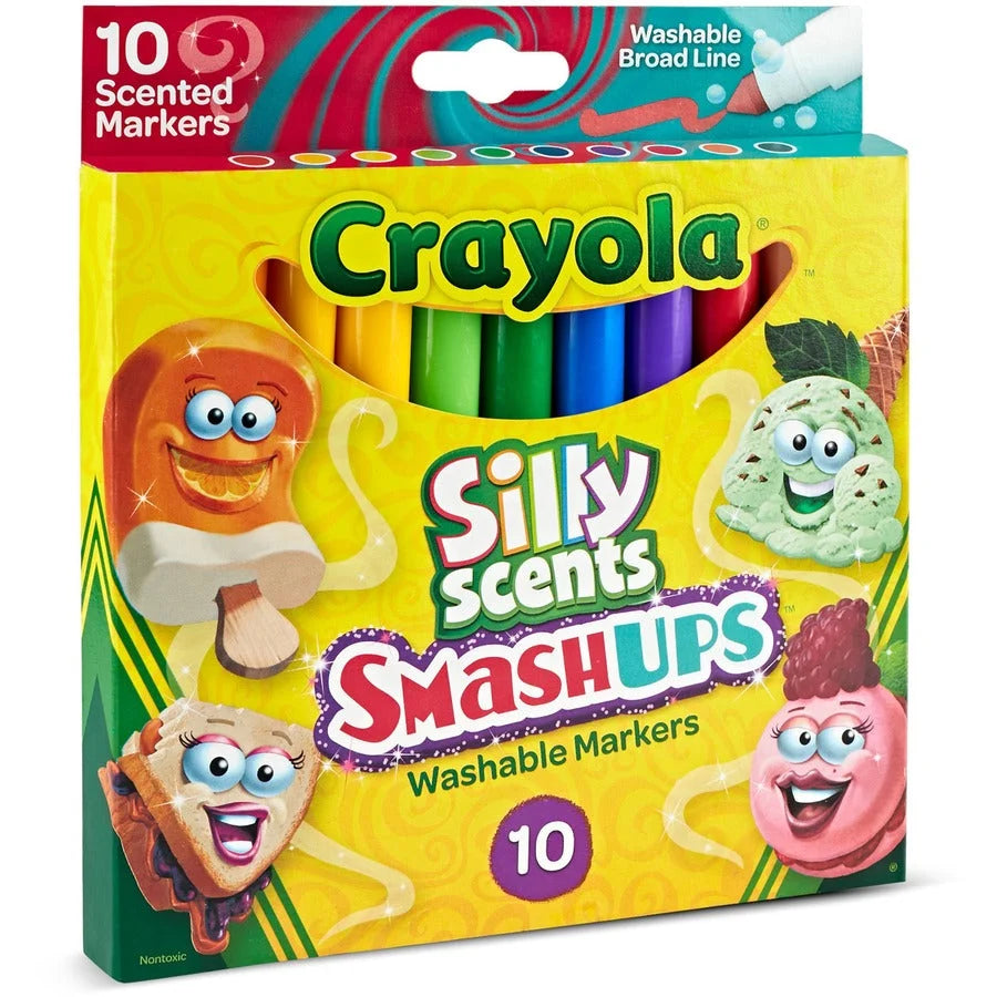 Crayola Silly Scents Slim Washable Markers - Broad Point - 10 Pack - Art