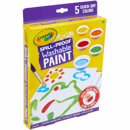 Crayola Spill Proof Washable Paint Set - Right