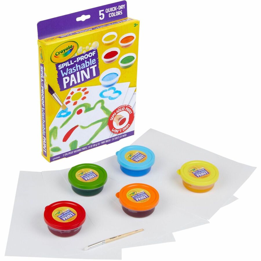 Crayola Spill Proof Washable Paint Set - Left
