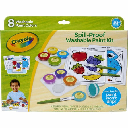 Crayola Spill Proof Washable Paint Set: Art & Craft Fun for 3-Year-Olds