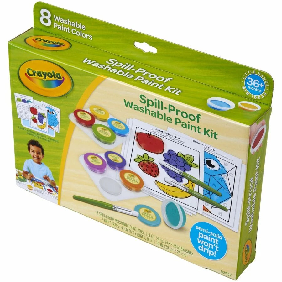 Crayola Spill Proof Washable Paint Set: Art & Craft Fun for 3-Year-Olds