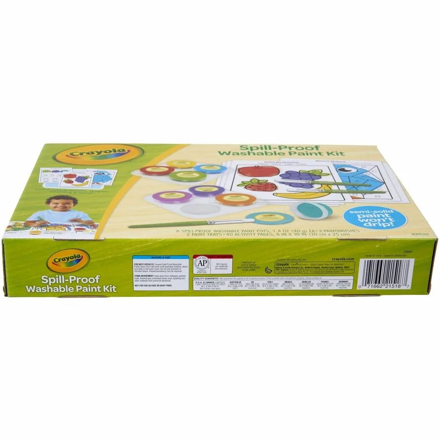 Crayola Spill Proof Washable Paint Set: Art & Craft Fun for 3-Year-Olds