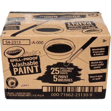 Crayola Spill Proof Washable Paint Set - Art & Craft Fun for 3-Year-Olds