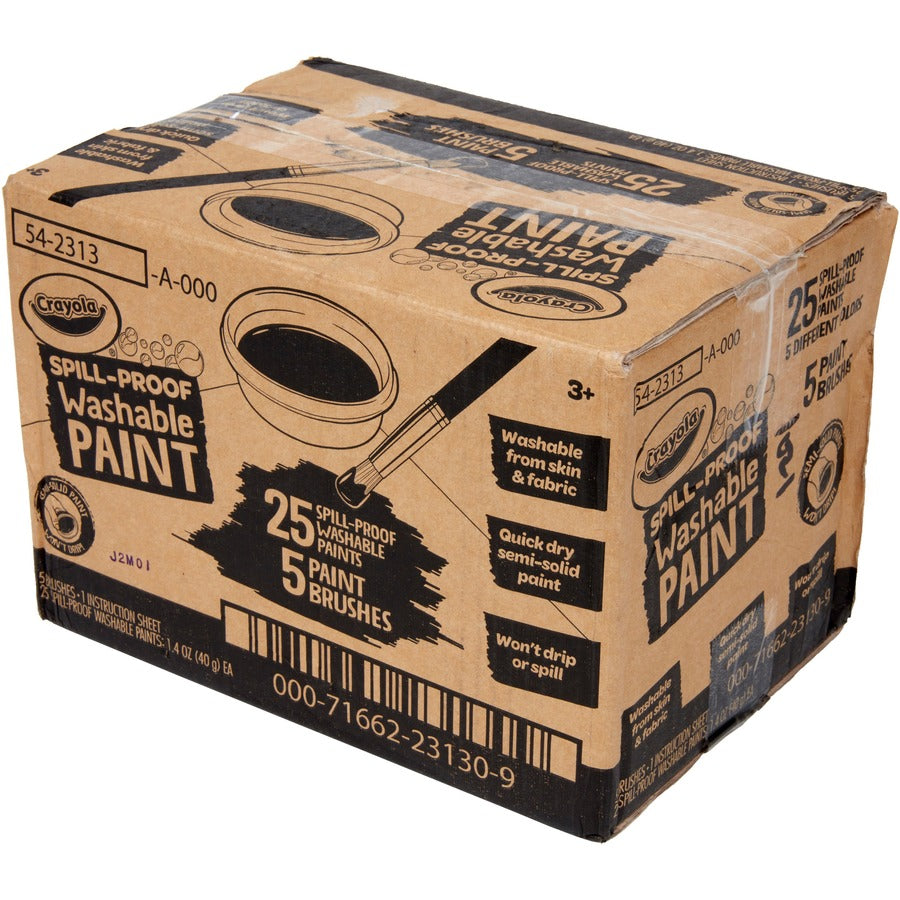 Crayola Spill Proof Washable Paint Set - Left