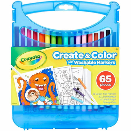 Crayola Super Tips Art Kit: Versatile 65-Piece Set for Home and Classroom - Arts & Crafts Kits/Accessories