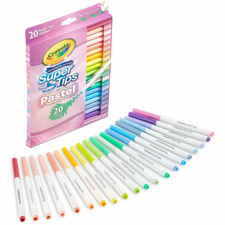Crayola SuperTips Washable Markers - 20 Pack - Non-Toxic & Vibrant - Art
