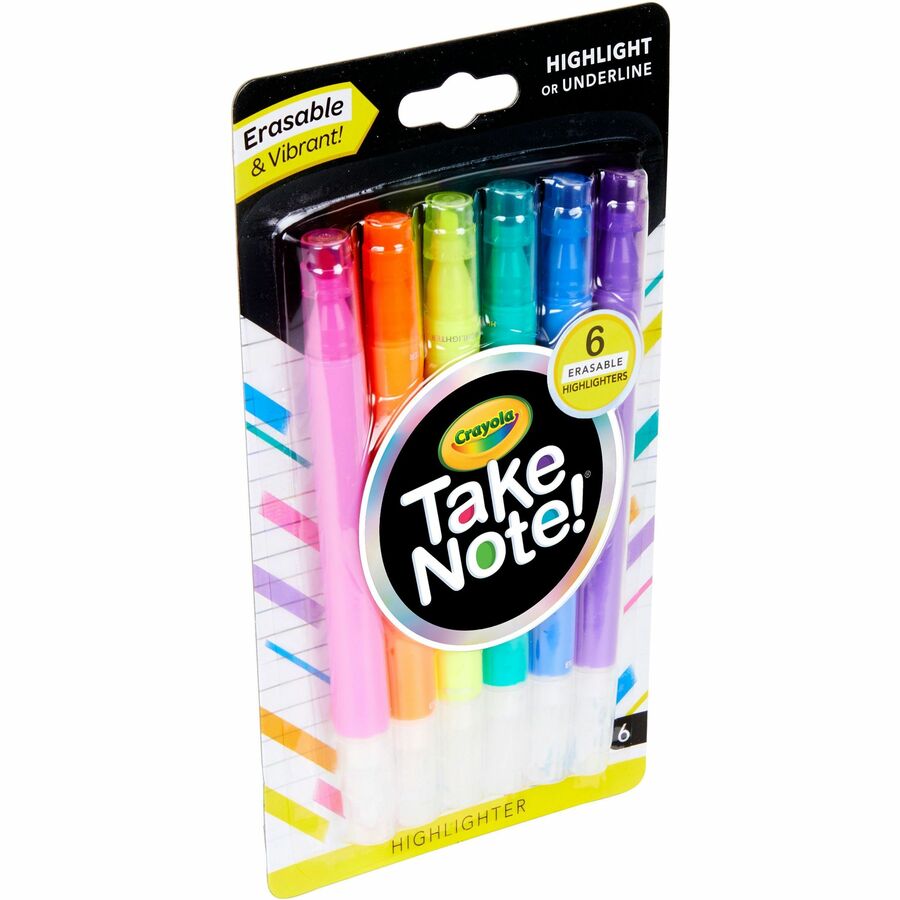 Crayola Take Note Erasable Highlighters - Right