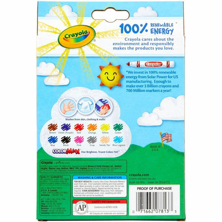 Crayola Thinline Washable Markers - Rear