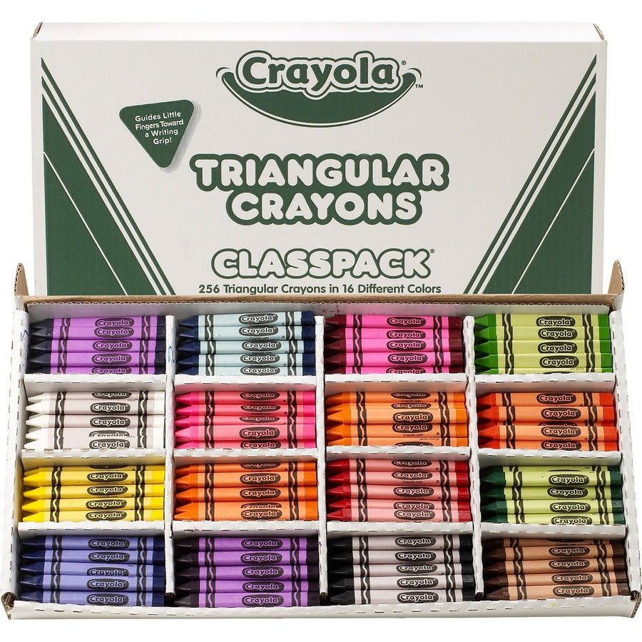 Crayola Triangular Anti-roll Crayons - Front