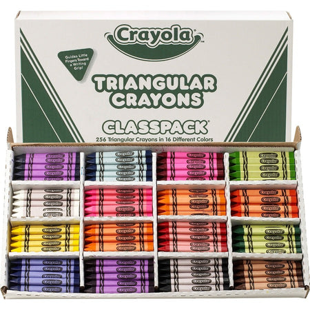 Crayola Triangular Anti-roll Crayons - Front