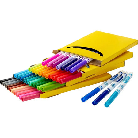 Crayola Ultra-Clean Washable Markers - 40 Assorted Ink Colors - Art