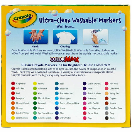 Crayola Ultra-Clean Washable Markers - Rear