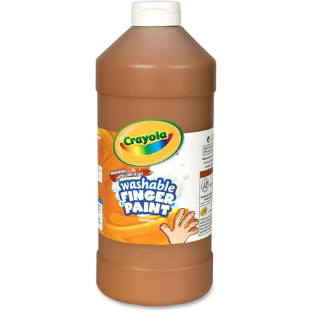 Crayola Washable Brown Finger Paint - 2 lb Jar - Non-Toxic