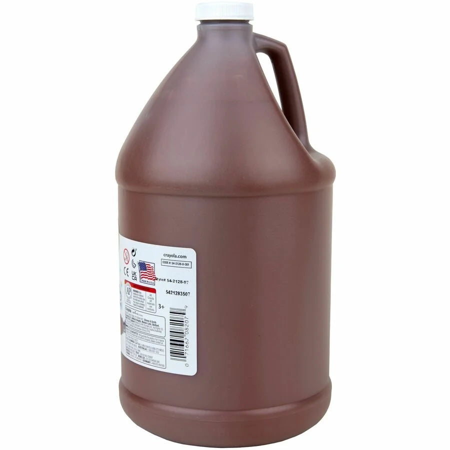 Crayola Washable Brown Paint - 1 Gallon - Non-Toxic - Each