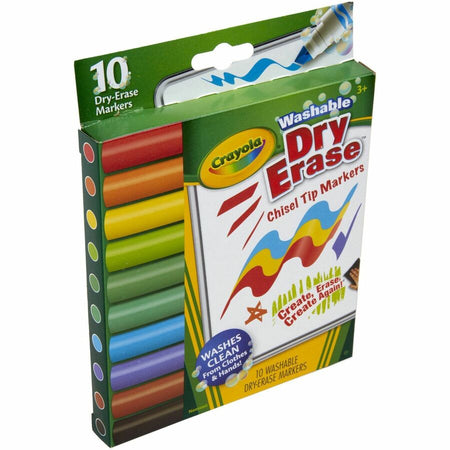 Crayola Washable Dura-Wedge Tip Dry-Erase Markers - Right