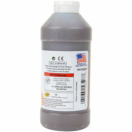 Crayola Washable Finger Paint in Brown - 16 oz - Non-Toxic Formula