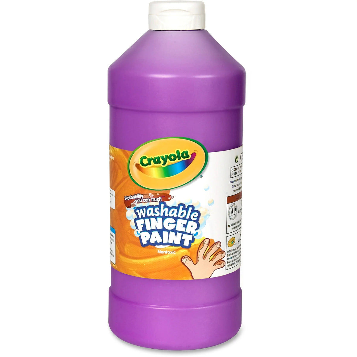 Crayola Washable Finger Paint: Violet 2 lb - Non-Toxic Easy Clean - 1 Each - Paint
