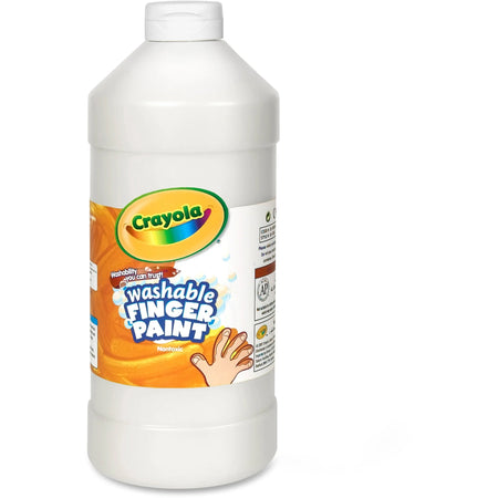 Crayola Washable Finger Paint - White 2 lb - Non-Toxic - 1 Each