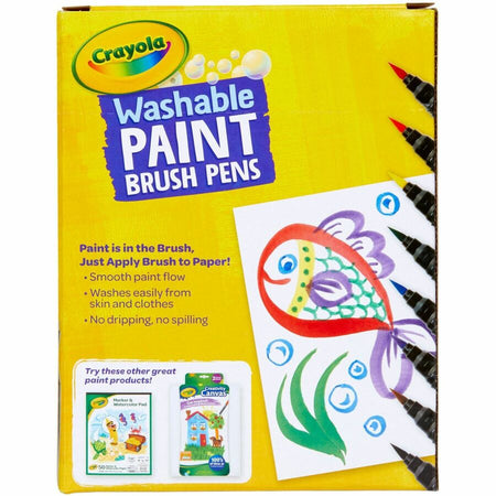 Crayola Washable Paint Brush Pens - Rear