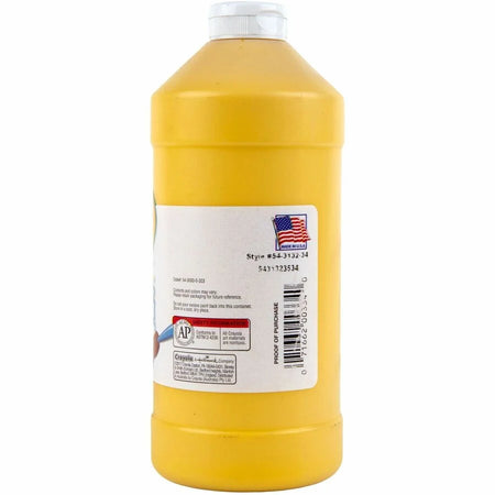 Crayola Washable Tempera Paint: Yellow 2 lb - Non-Toxic Easy Clean-Up - Paint